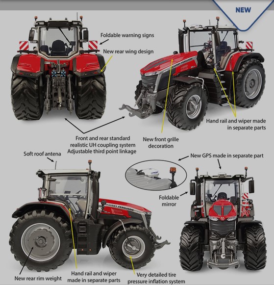 Massey Ferguson 9S.425 - Production version - 1:32